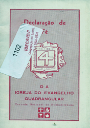 Capa de Livro: Declaração de Fé.