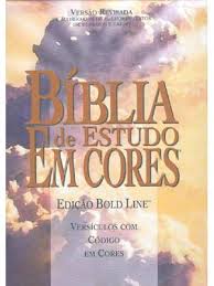 Capa de Livro: Bíblia de estudo em cores
